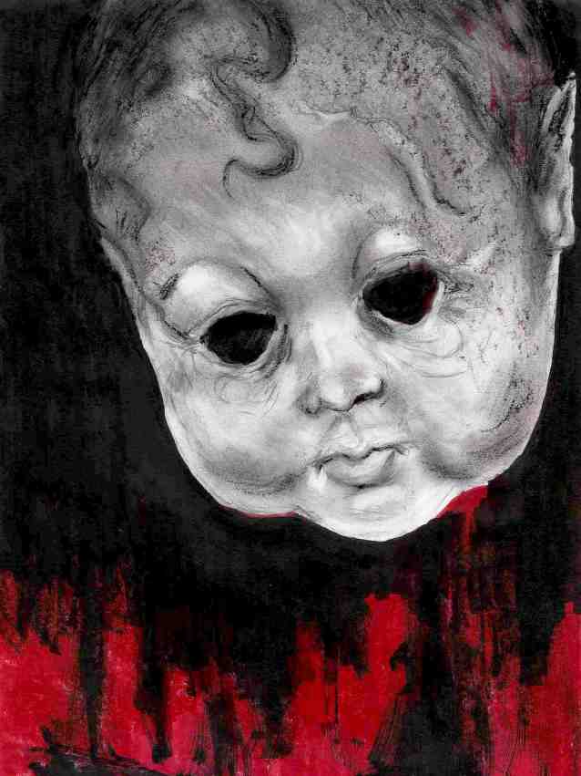 scary baby mask